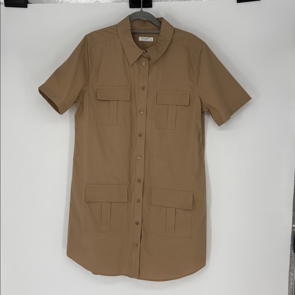 NWOT Equipment Remy Utility Shirt Dress SIZE L/G - Picture 7 of 12